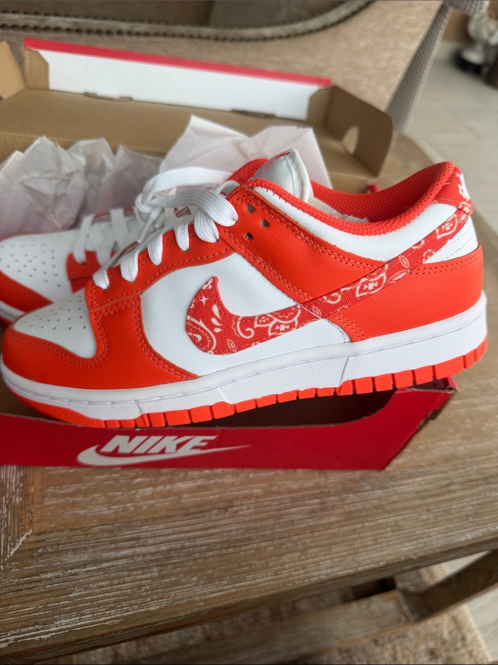 Nike Dunk Low "Orange Paisley”